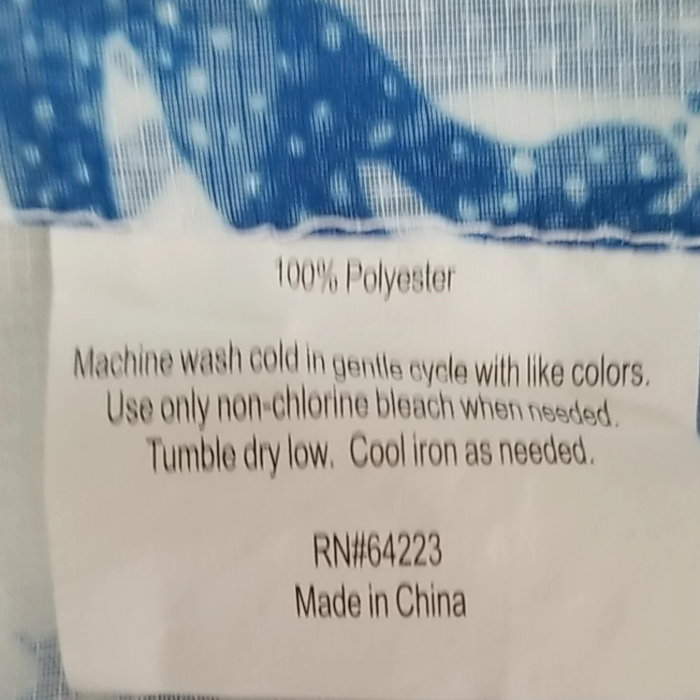 Voila Seaside Spirit Blue Sheer Voile Curtains